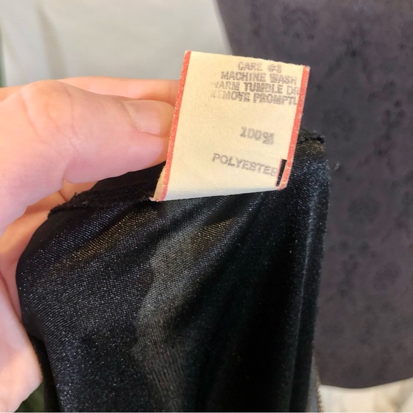 Vintage 1970s Ruched Stretch Knee-Length Disco Dress w/ Rhinestone Straps - Picture 16 of 16